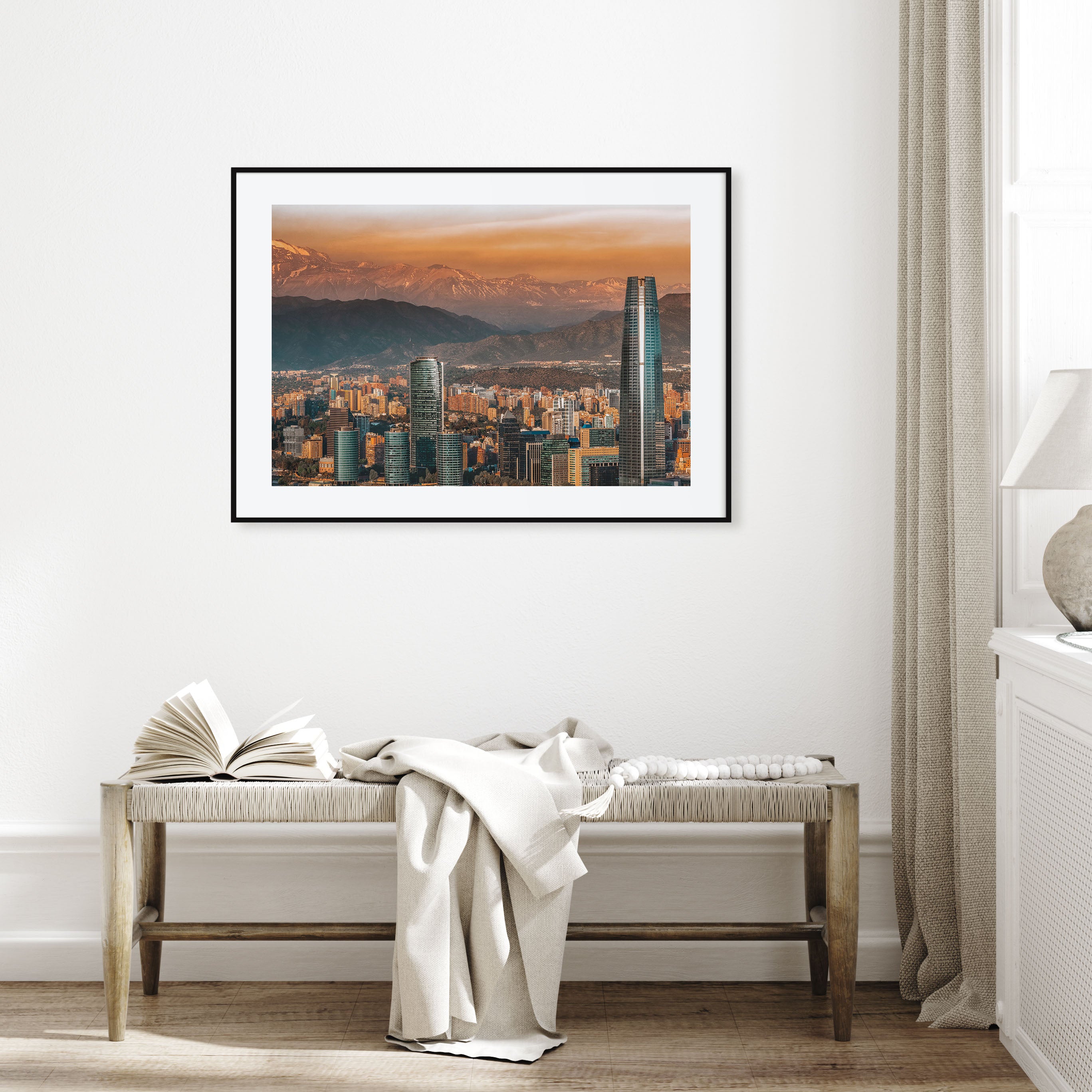 Santiago de Chile Landscape Color Poster