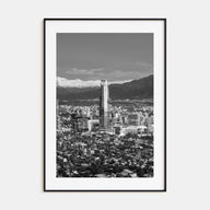 Santiago de Chile Photo B&W No 1 Poster