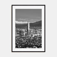 Santiago de Chile Photo B&W No 1 Poster