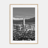 Santiago de Chile Photo B&W No 1 Poster