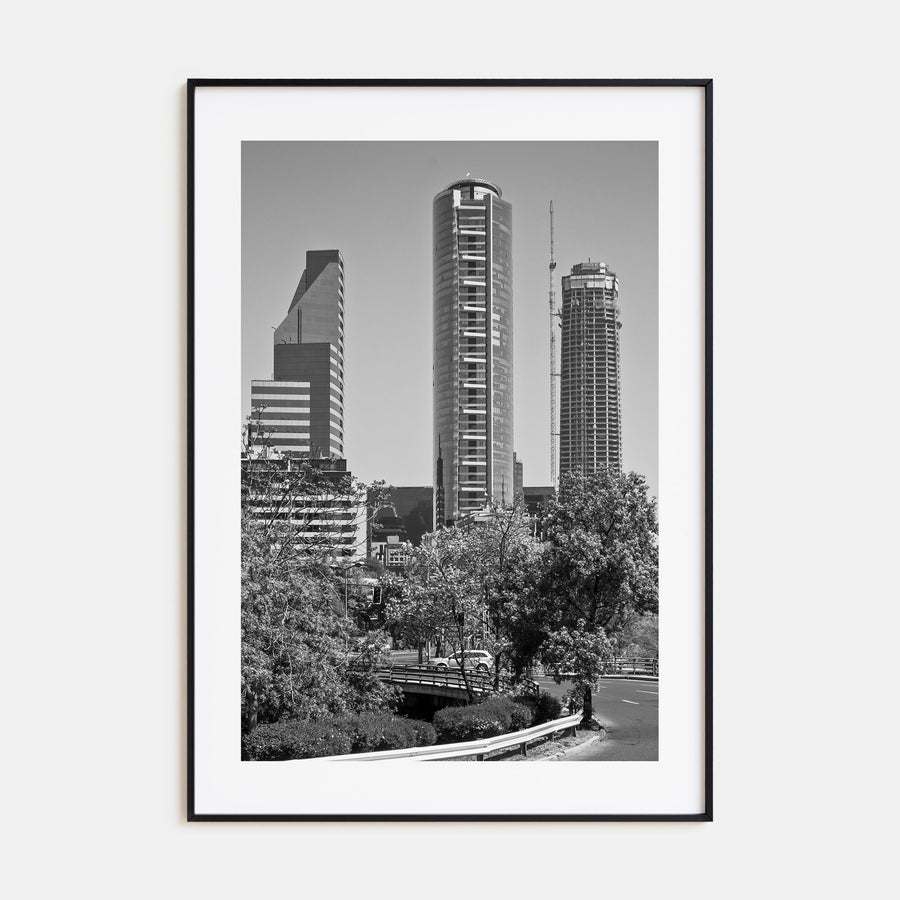 Santiago de Chile Photo B&W No 2 Poster
