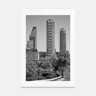 Santiago de Chile Photo B&W No 2 Poster