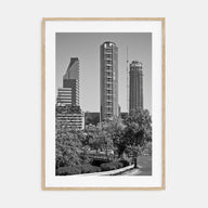 Santiago de Chile Photo B&W No 2 Poster