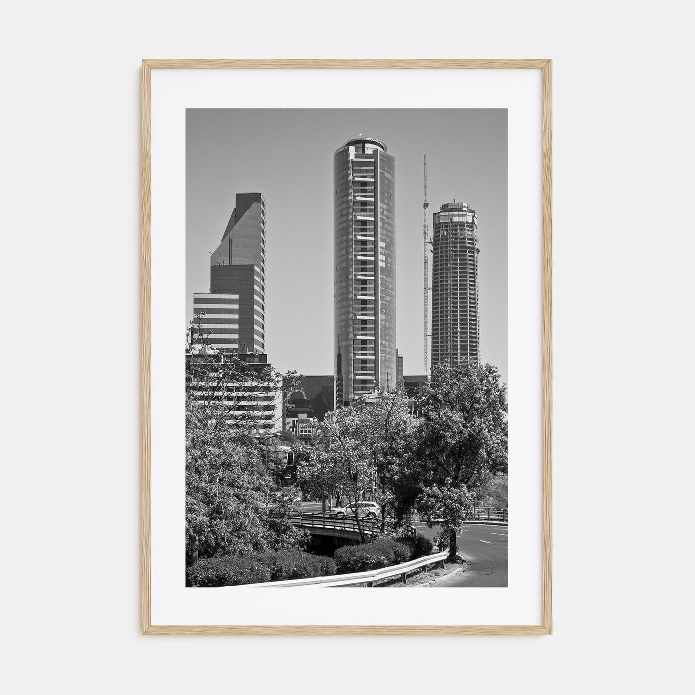 Santiago de Chile Photo B&W No 2 Poster