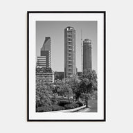 Santiago de Chile Photo B&W No 2 Poster