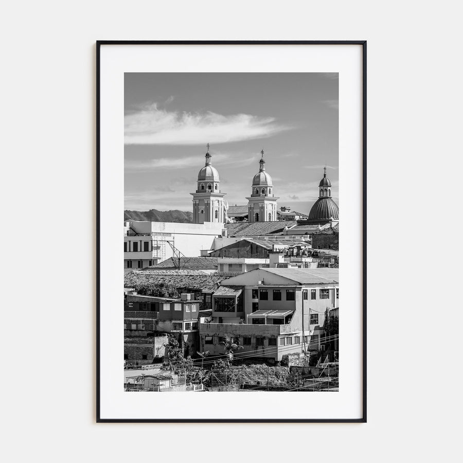 Santiago de Cuba Photo B&W Poster