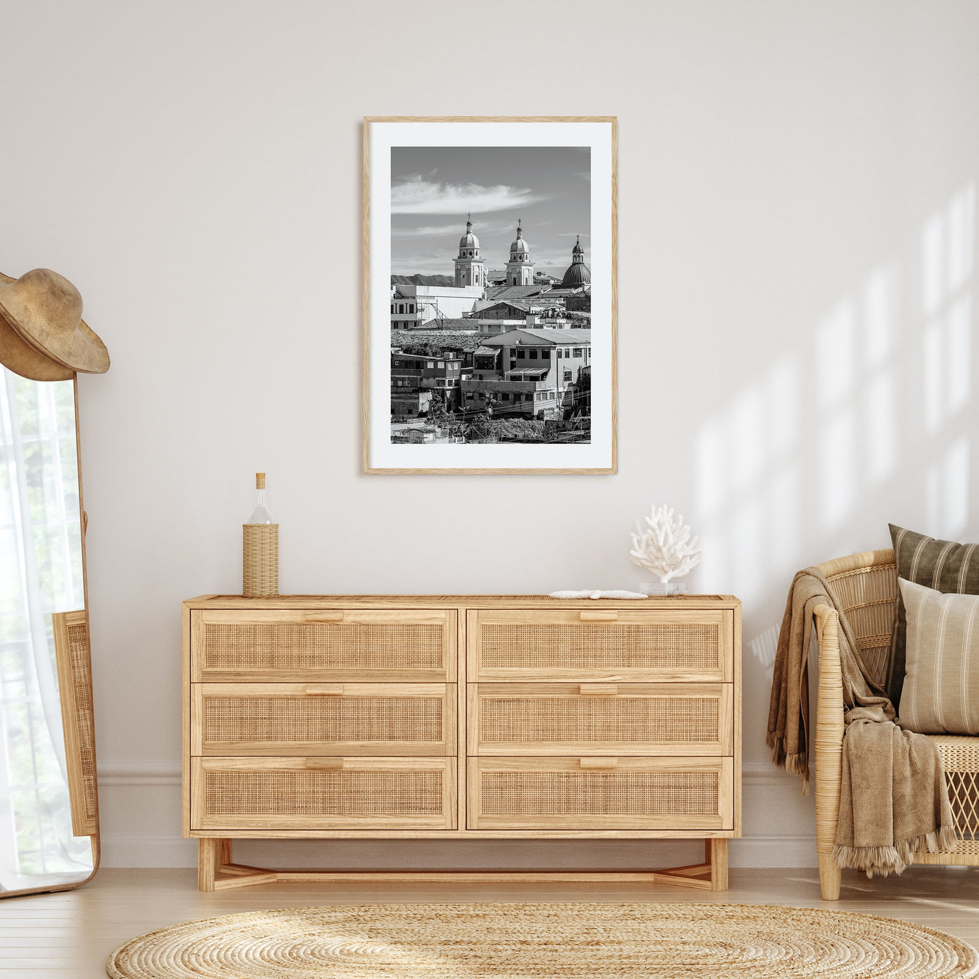 Santiago de Cuba Photo B&W Poster
