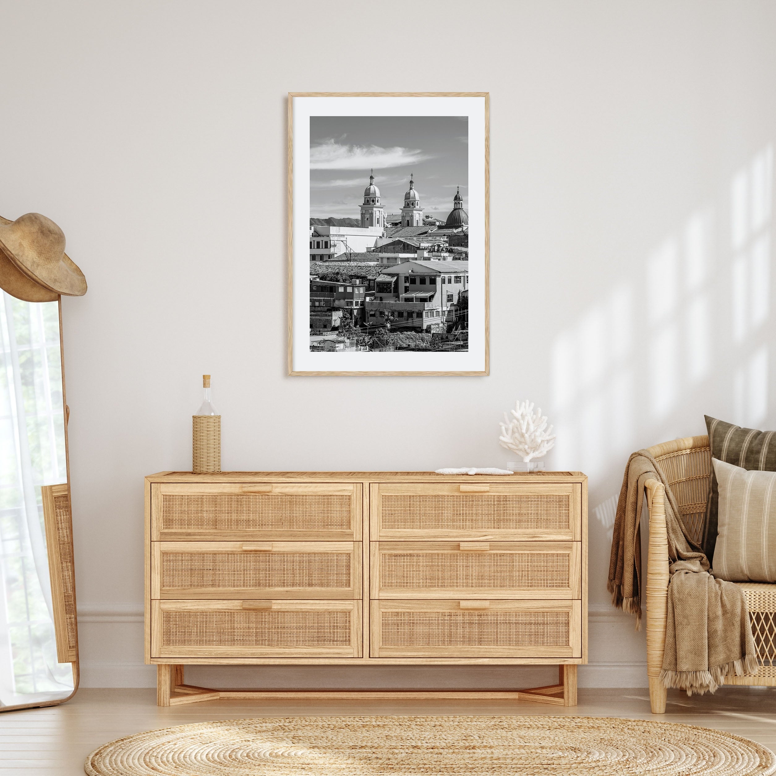 Santiago de Cuba Photo B&W Poster