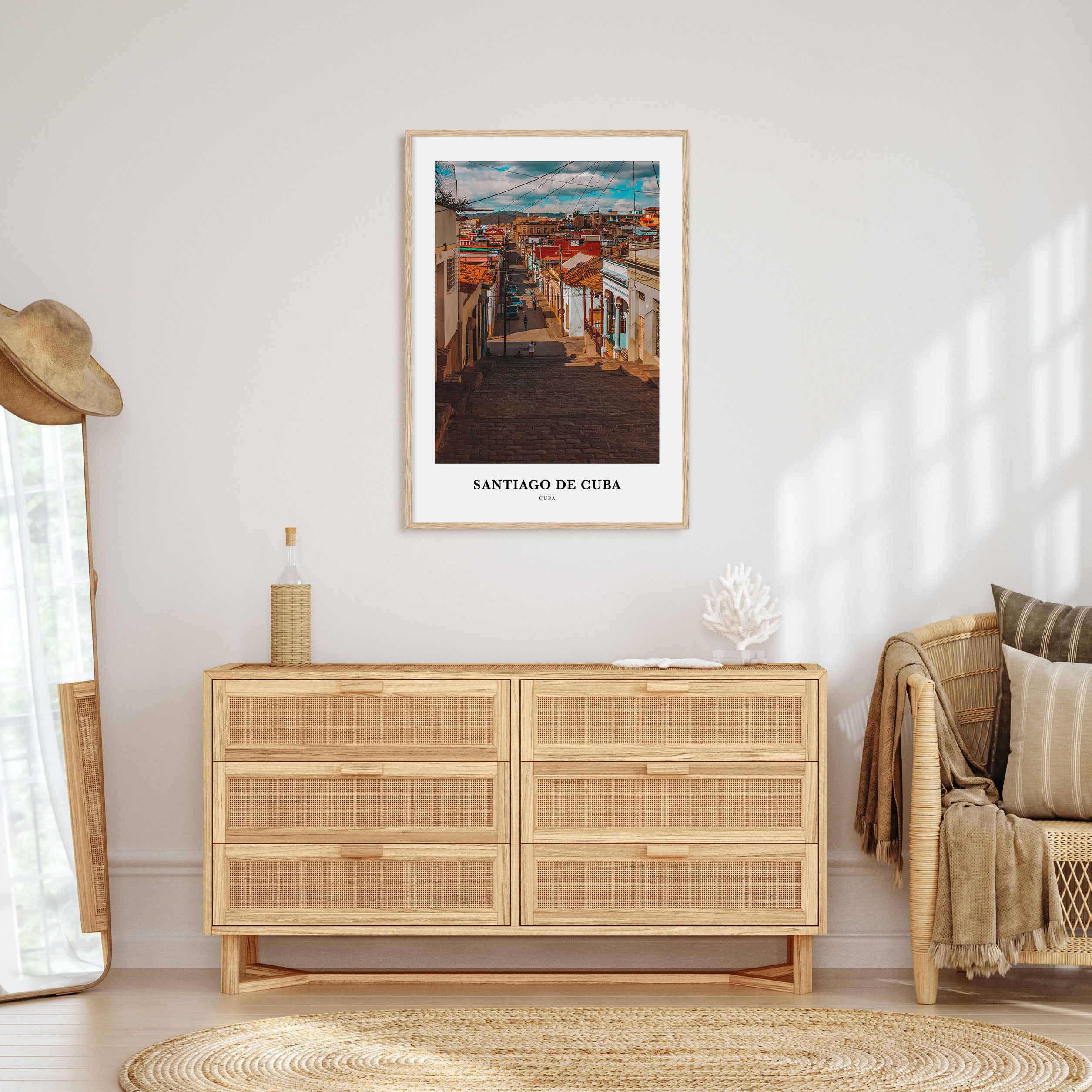 Santiago de Cuba Portrait Color Poster