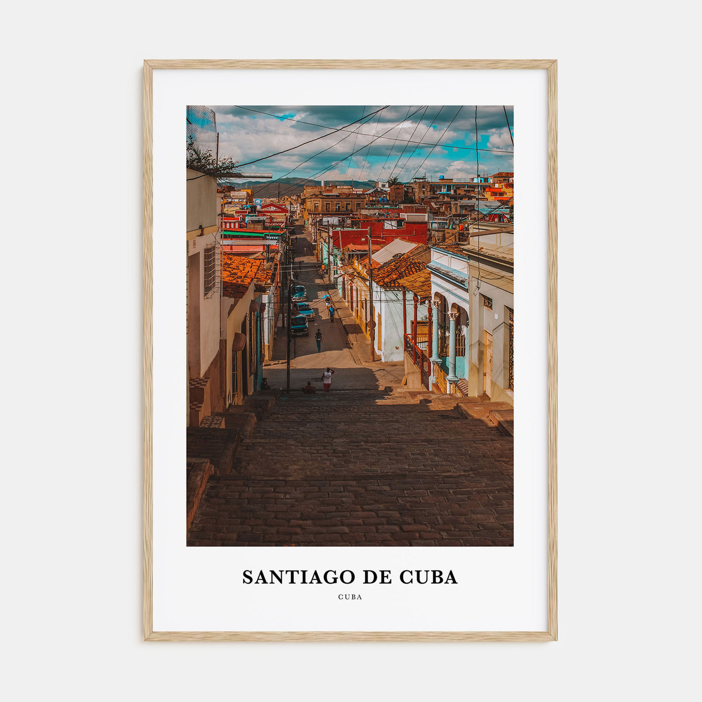 Santiago de Cuba Portrait Color Poster