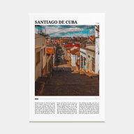 Santiago de Cuba Travel Color Poster