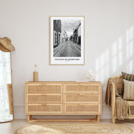 Santiago de Querétaro Portrait B&W Poster