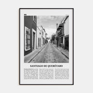 Santiago de Querétaro Travel B&W Poster