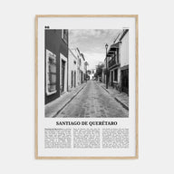 Santiago de Querétaro Travel B&W Poster