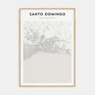 Santo Domingo Map Portrait Poster