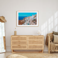 Santorini Landscape Color Poster
