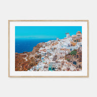 Santorini Landscape Color Poster
