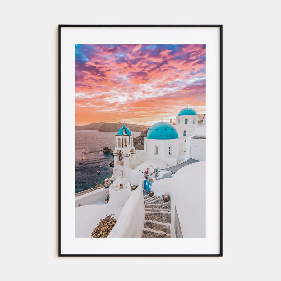 Santorini Photo Color No 1 Poster