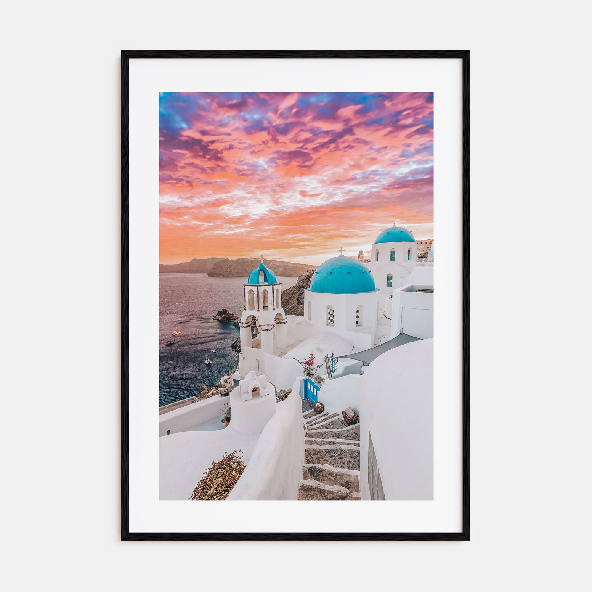 Santorini Photo Color No 1 Poster