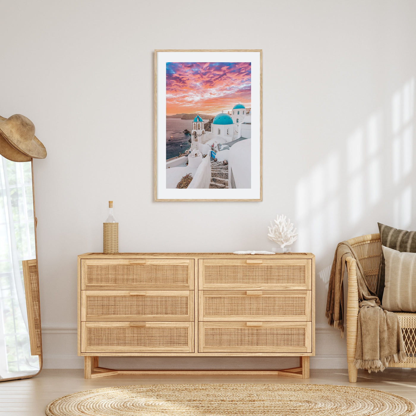 Santorini Photo Color No 1 Poster