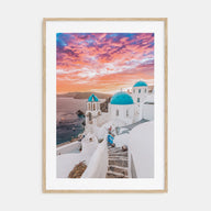 Santorini Photo Color No 1 Poster