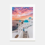 Santorini Photo Color No 1 Poster