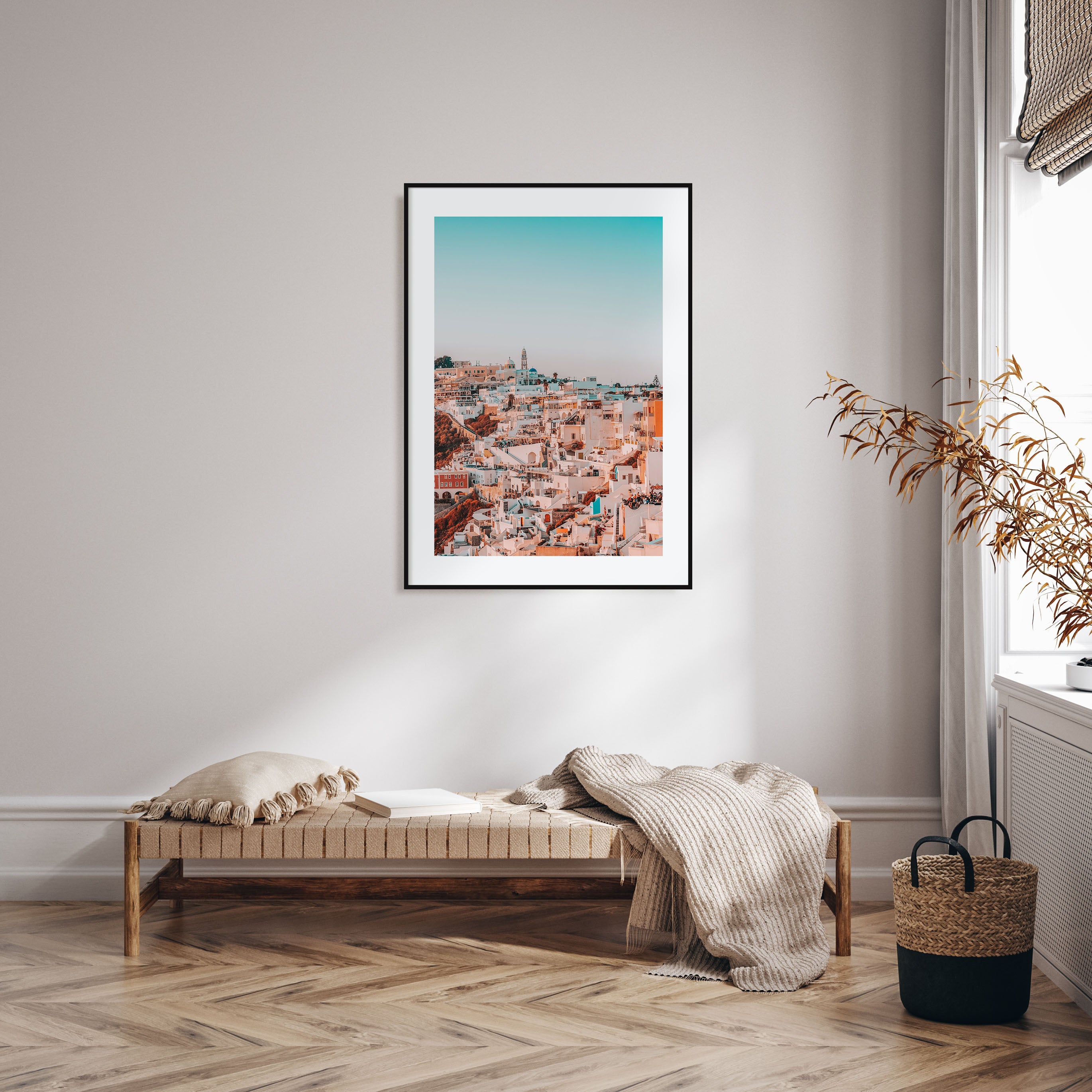Santorini Photo Color No 2 Poster