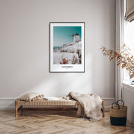 Santorini Portrait Color Poster