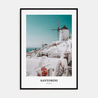 Santorini Portrait Color Poster