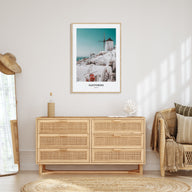 Santorini Portrait Color Poster