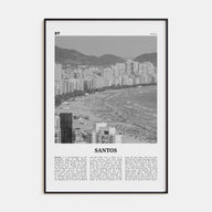 Santos Travel B&W Poster