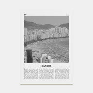Santos Travel B&W Poster