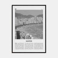 Santos Travel B&W Poster