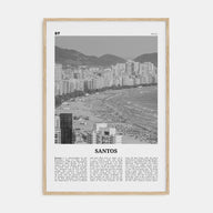 Santos Travel B&W Poster