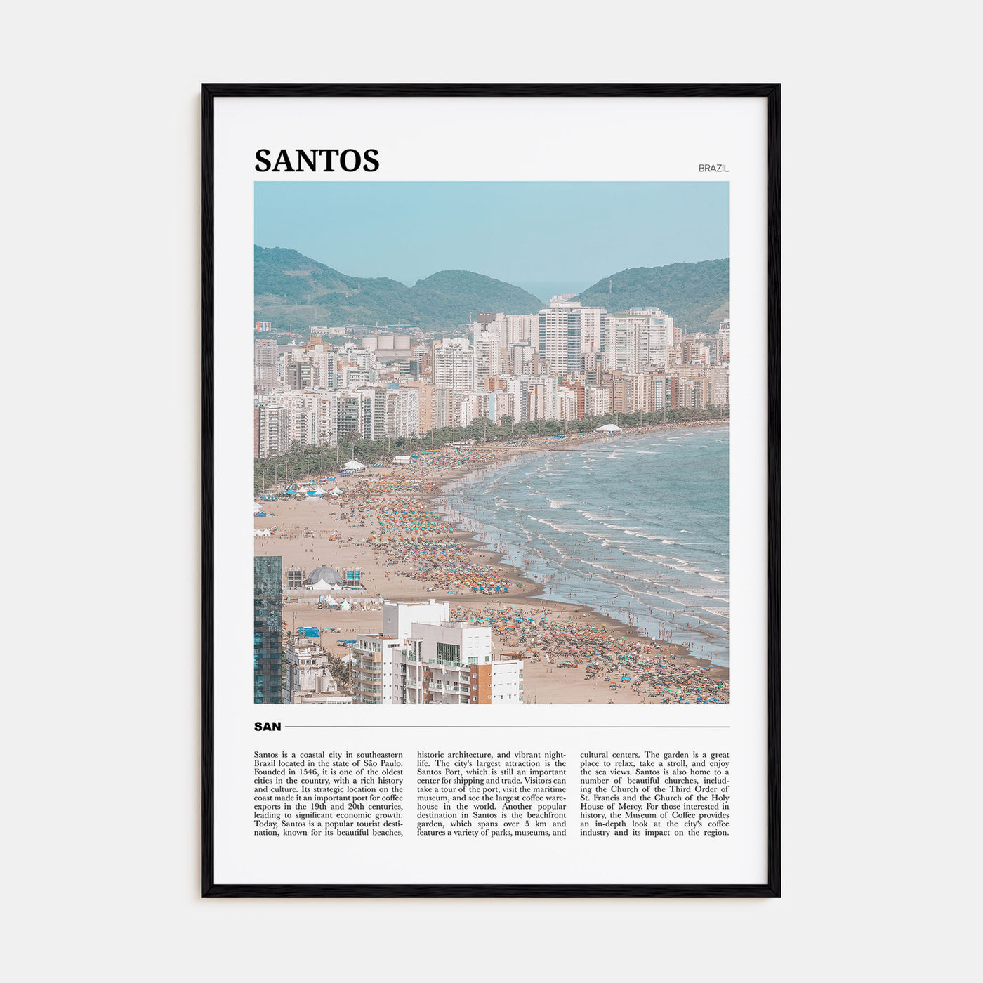 Santos Travel Color No 1 Poster