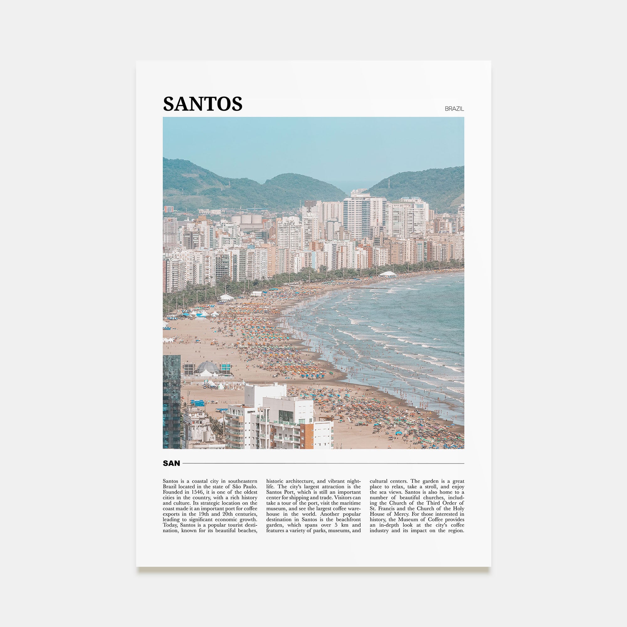 Santos Travel Color No 1 Poster