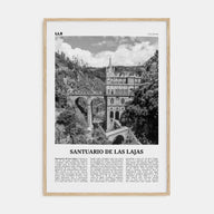 Santuario de Las Lajas Travel B&W Poster