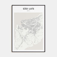 São Luís Map Portrait Poster