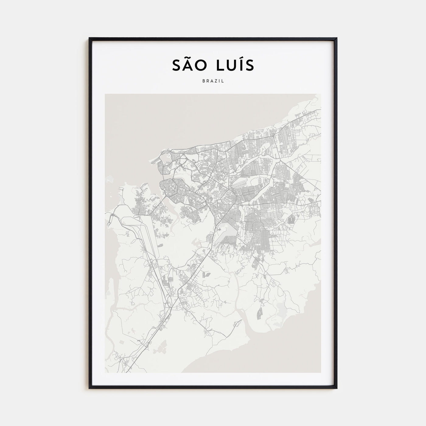 São Luís Map Portrait Poster