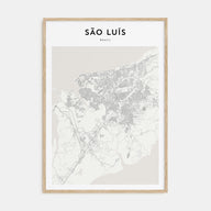 São Luís Map Portrait Poster