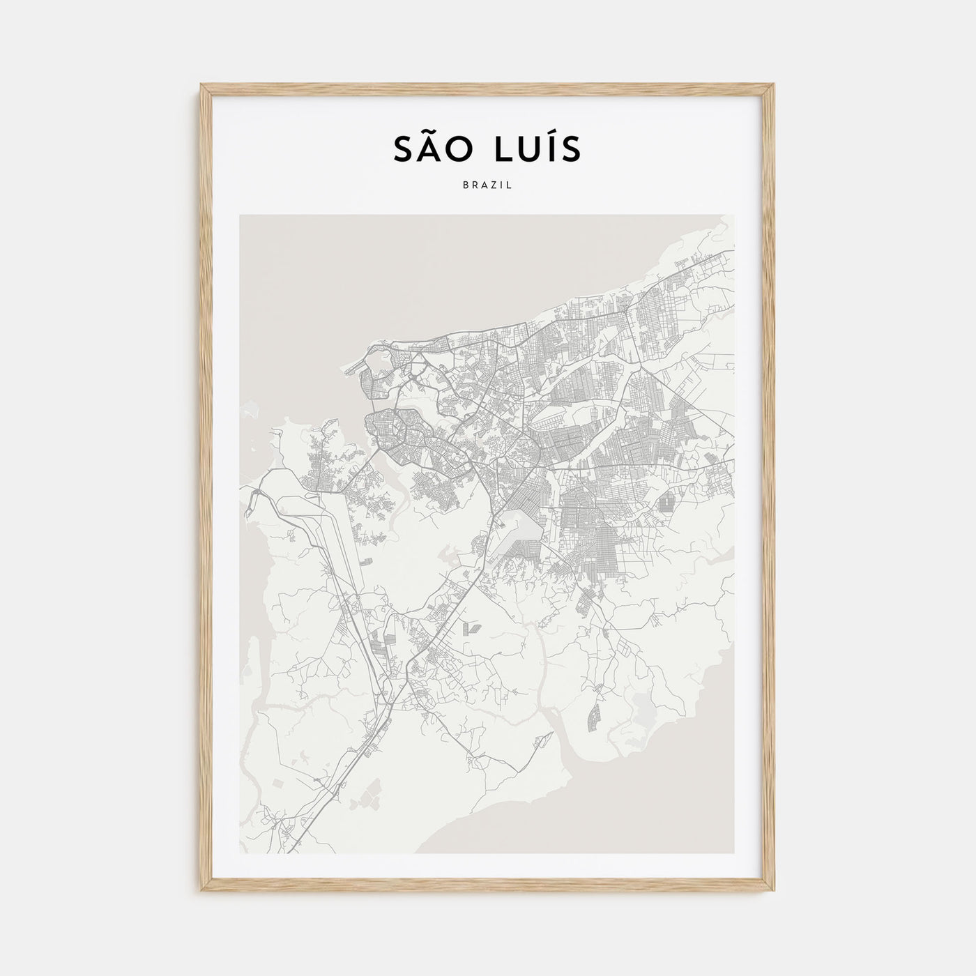 São Luís Map Portrait Poster