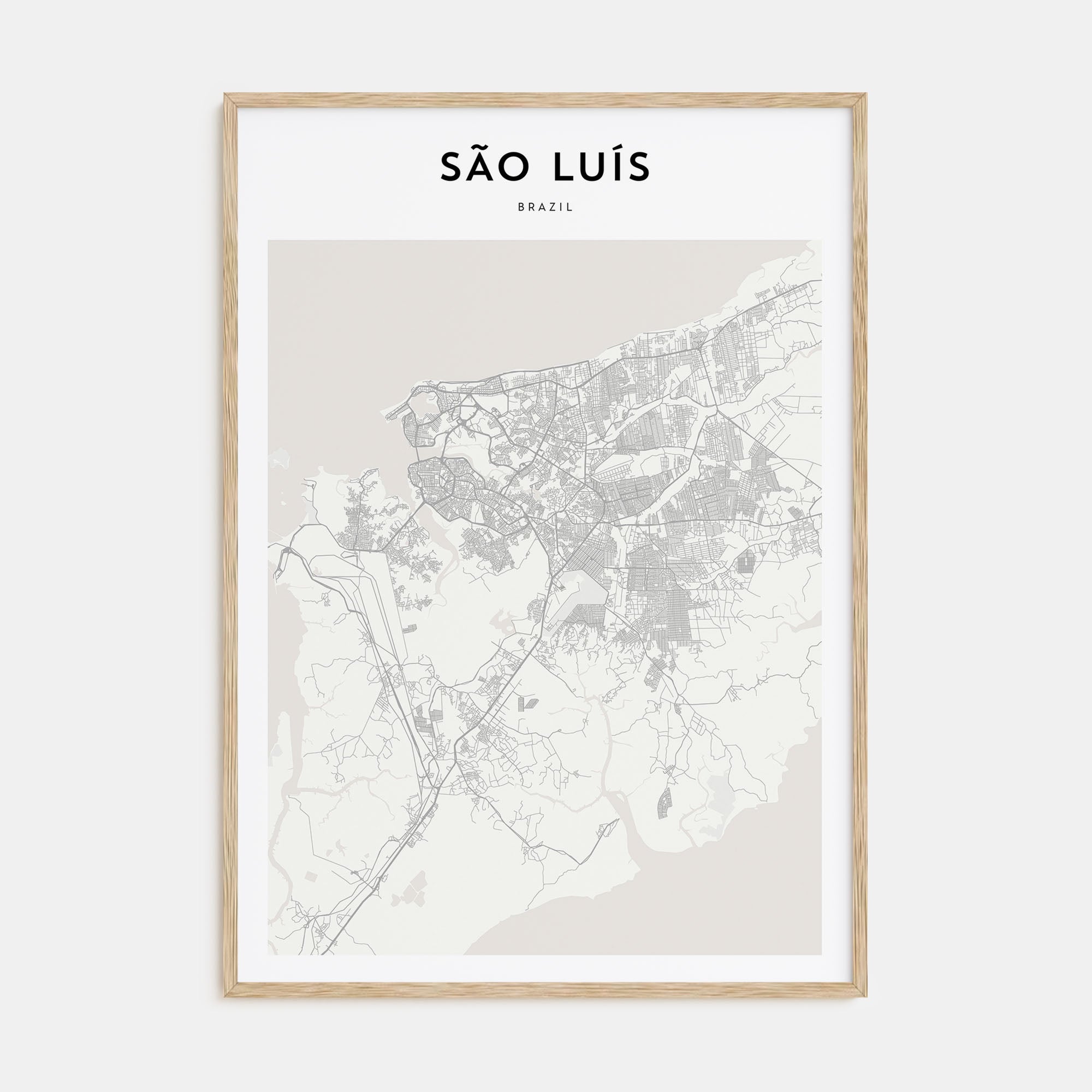 São Luís Map Portrait Poster