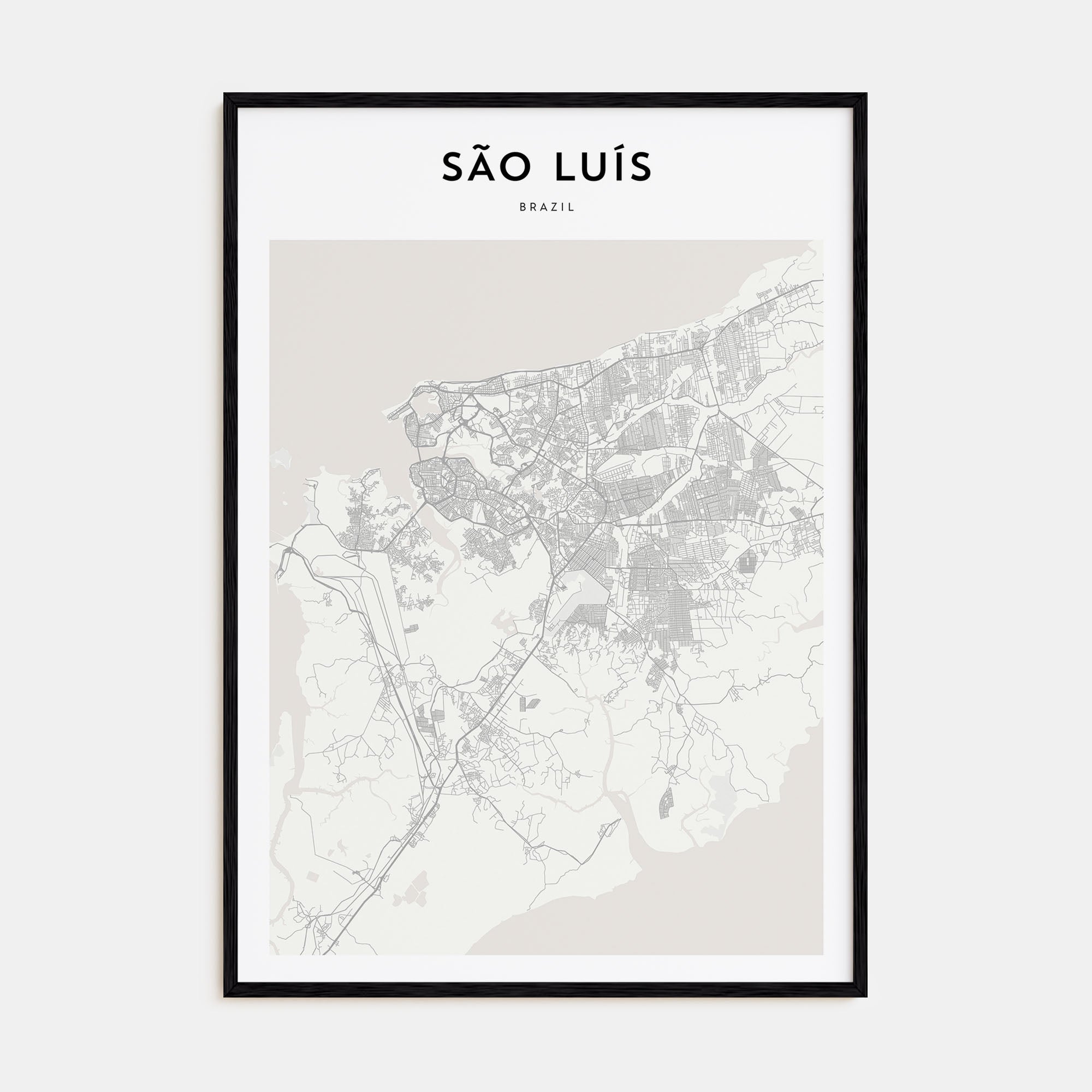 São Luís Map Portrait Poster