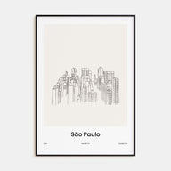 São Paulo Drawn Poster