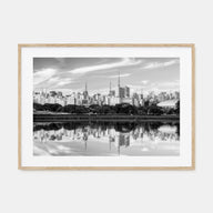 São Paulo Landscape B&W Poster