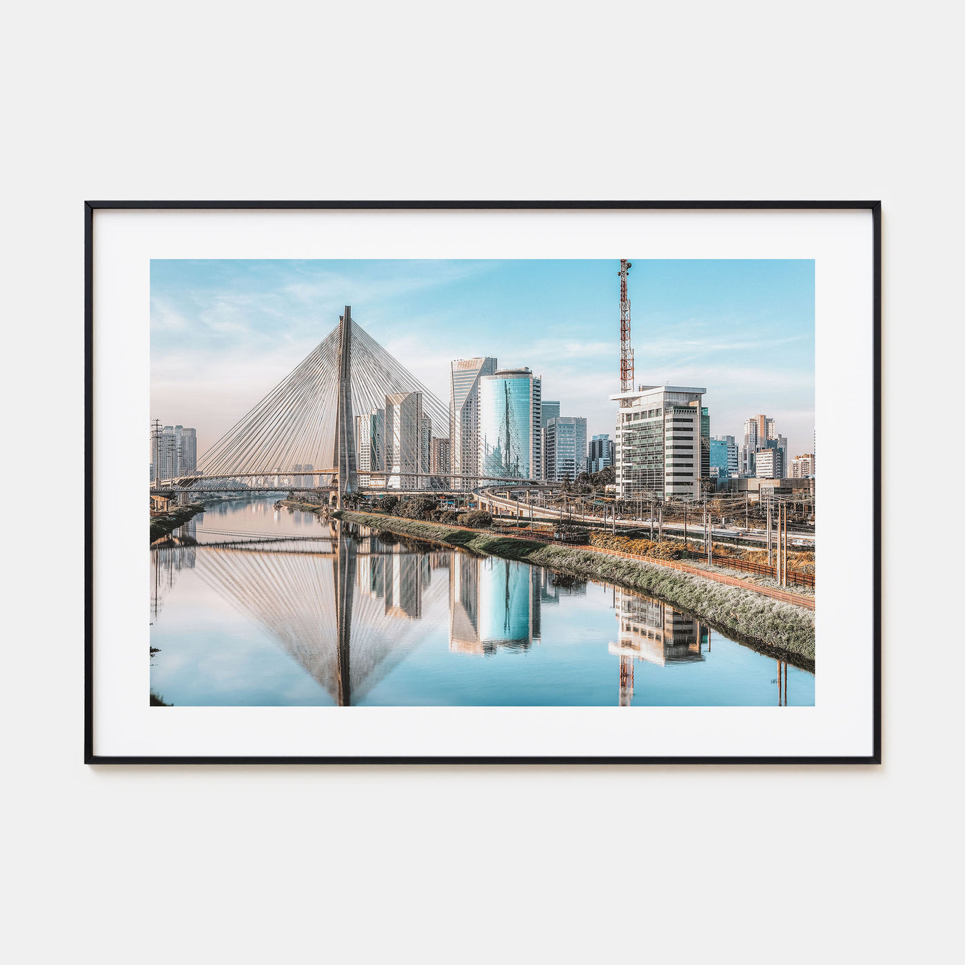 São Paulo Landscape Color Poster