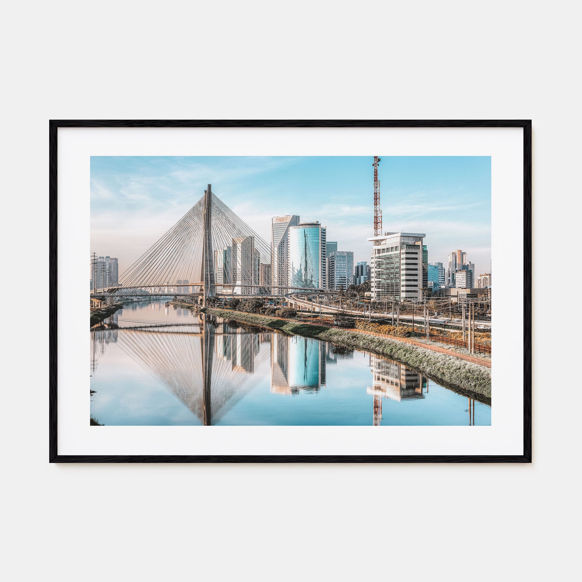 São Paulo Landscape Color Poster