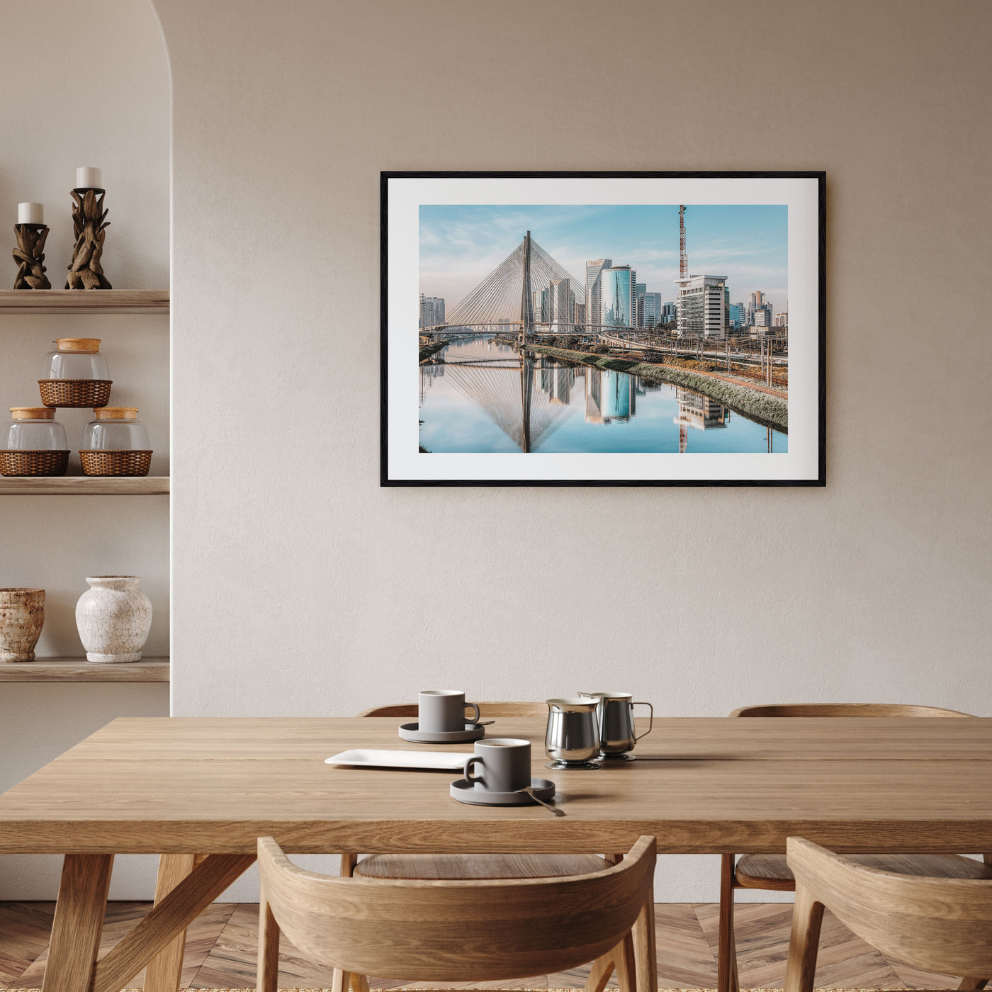 São Paulo Landscape Color Poster