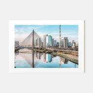 São Paulo Landscape Color Poster