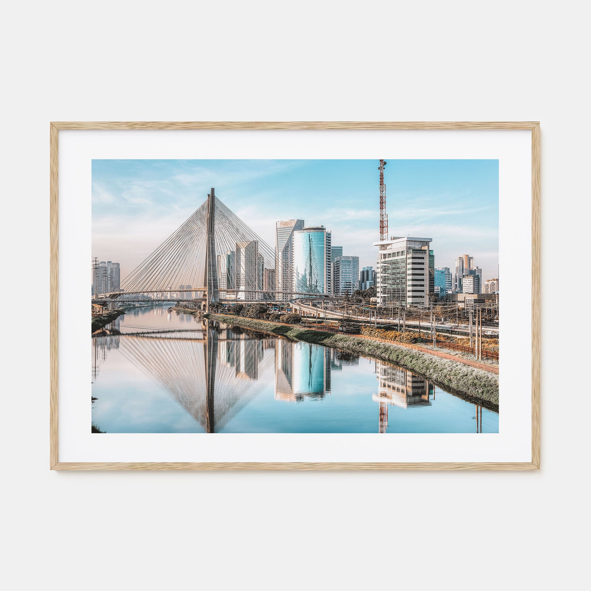 São Paulo Landscape Color Poster